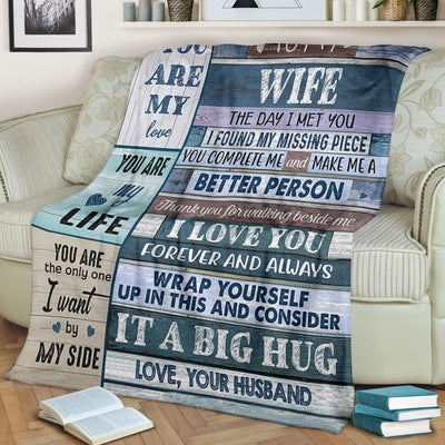 Husband Gift For Wife You Make Me A Better Person Fleece Blanket