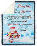 I'll Stay Here Forever For You Fleece Blanket To Daughter Sherpa Blanket