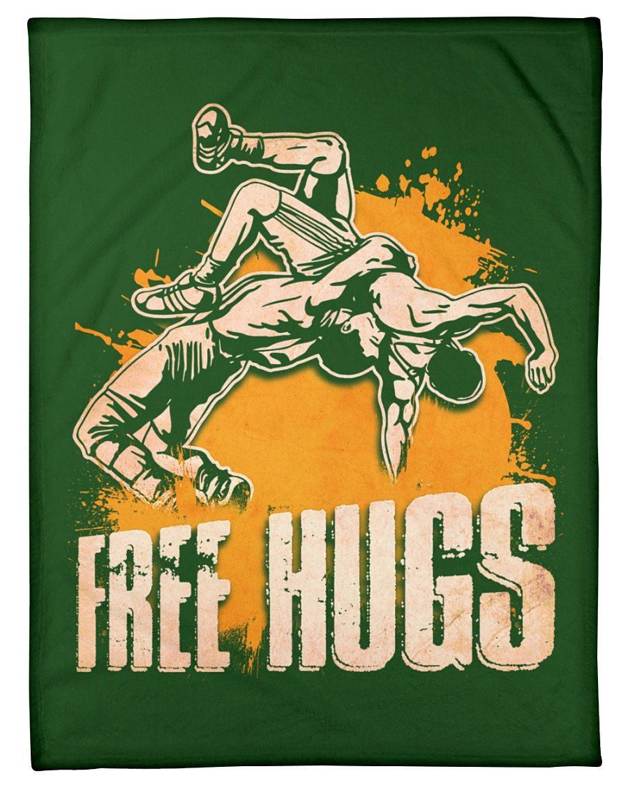 Abstract Image Fee Hugs Trending Custom Design Fleece Blanket