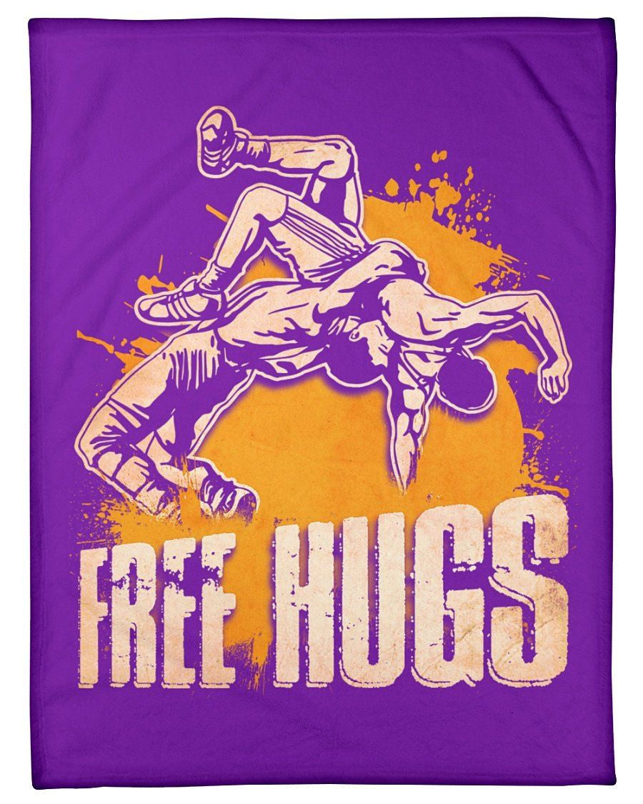 Abstract Image Fee Hugs Trending Custom Design Fleece Blanket