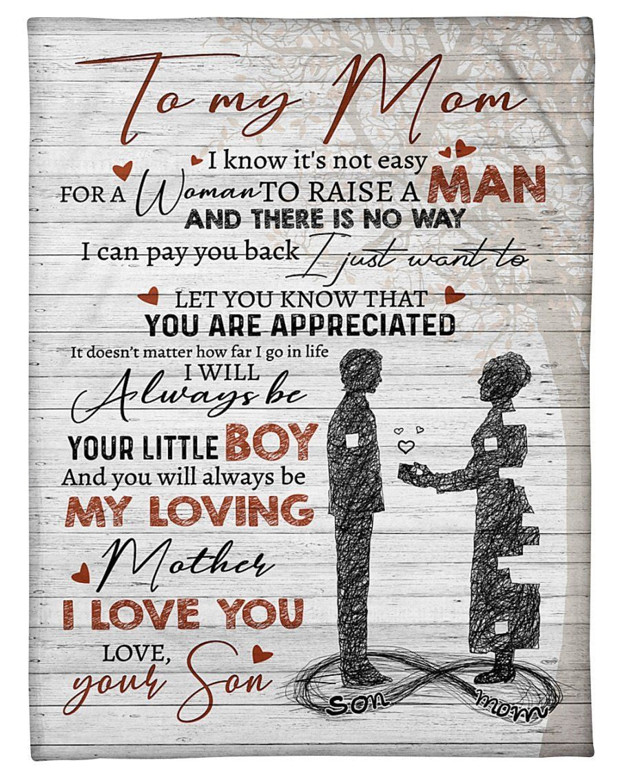 Special Gift From Son To Mom Fleece Blanket
