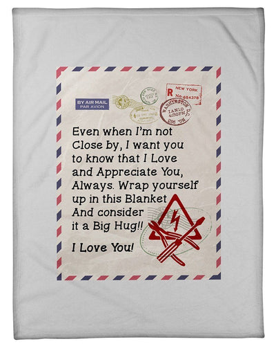 To Electrician's Wife I Love You Fleece Blanket Fleece Blanket