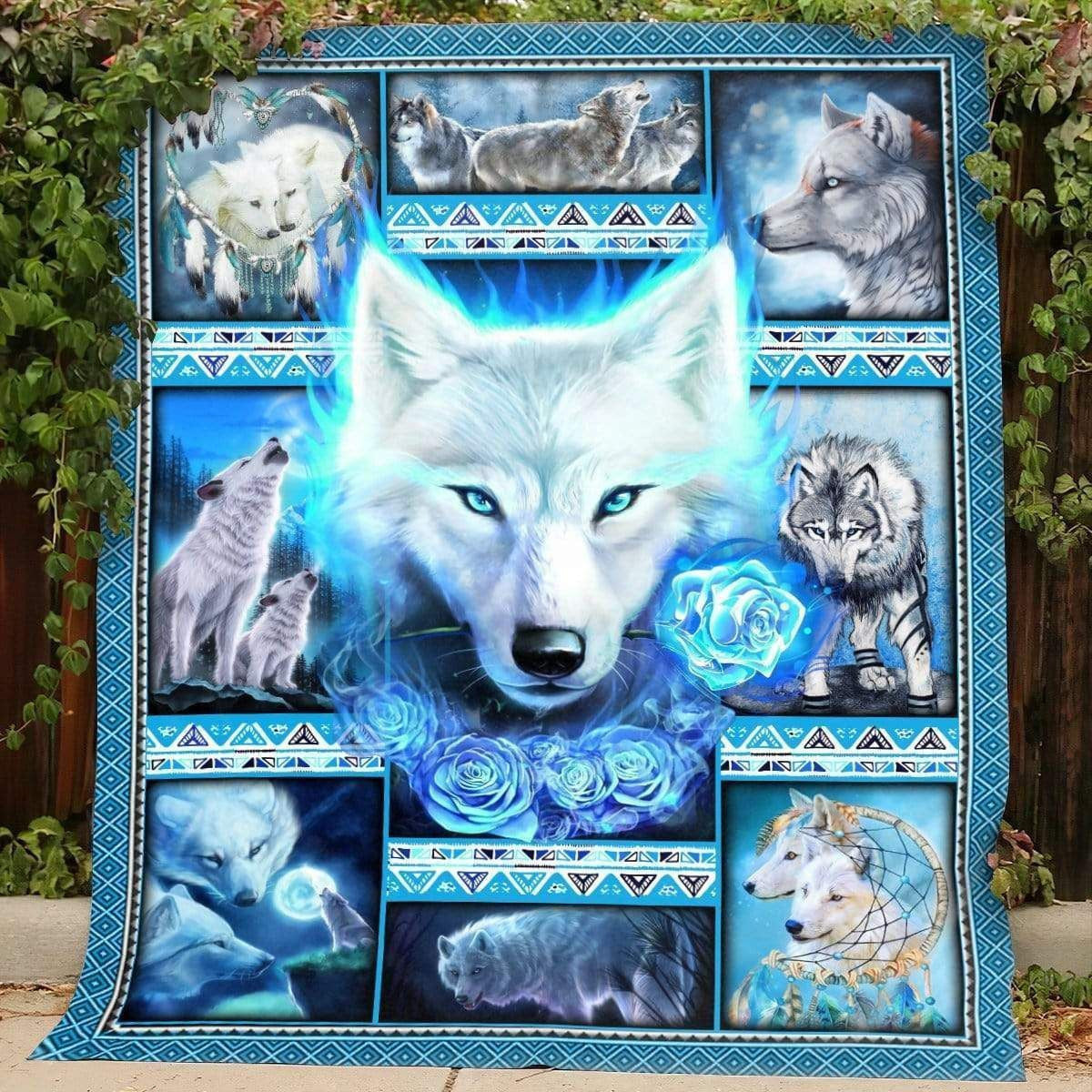 Ice Power Howling Wolf Soft Fleece Blanket Gift