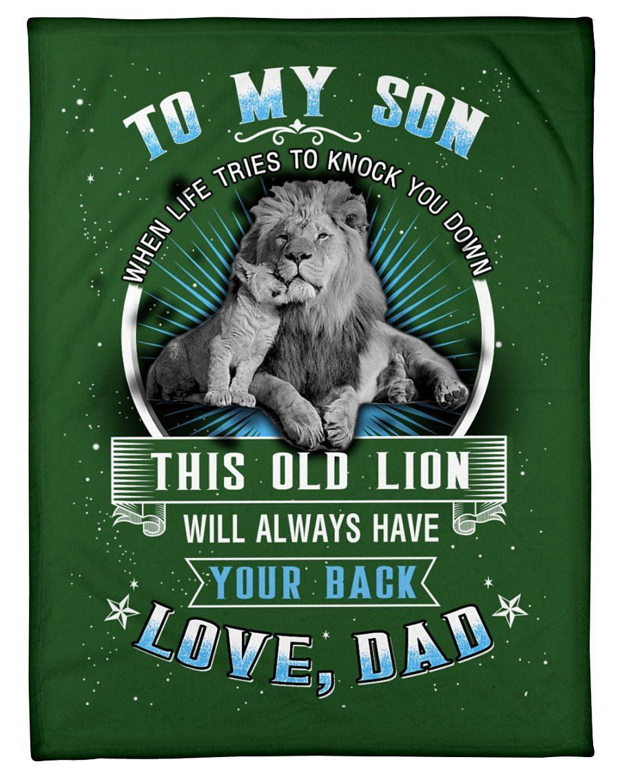 Meaningful Gift From Dad With Loves To Son Fleece Blanket