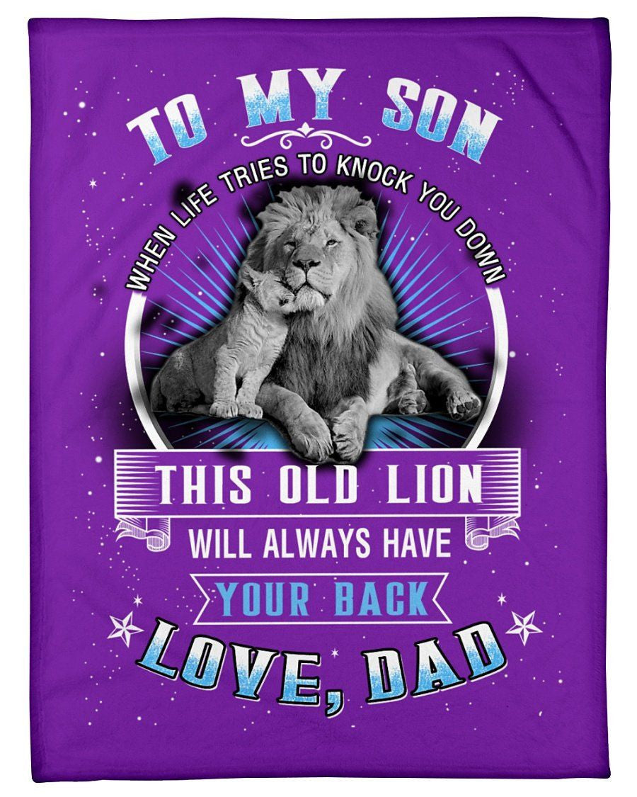 Meaningful Gift From Dad With Loves To Son Fleece Blanket