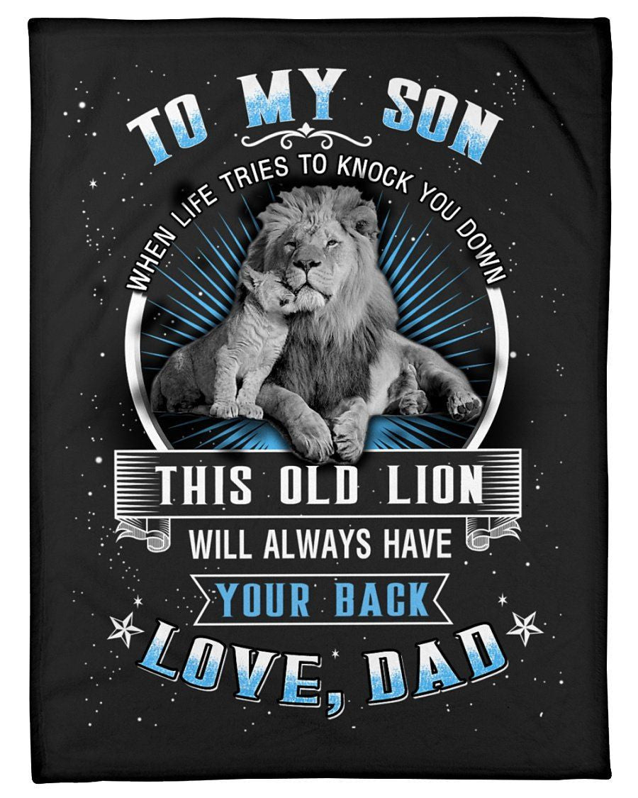 Meaningful Gift From Dad With Loves To Son Fleece Blanket