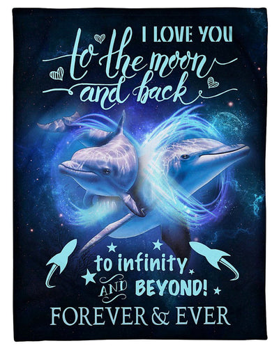 Beyond Forever And Ever Dolphin Blanket Giving Daughter Fleece Blanket