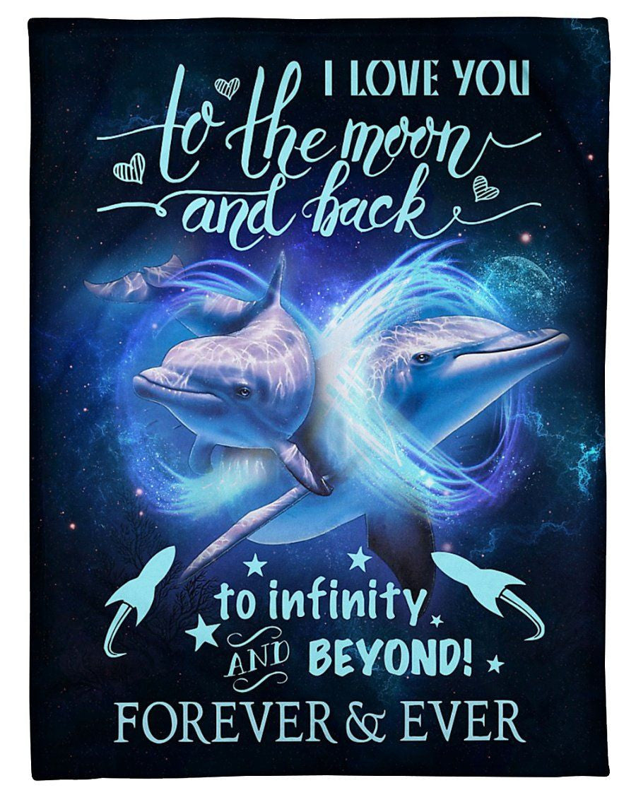 Beyond Forever And Ever Dolphin Blanket Giving Daughter Fleece Blanket