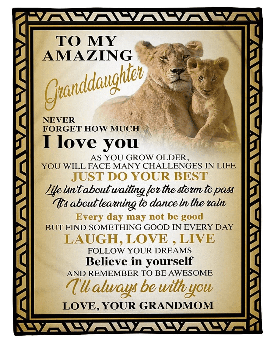 To My Amazing Granddaughter- I'll Always Be With You Fleece Blanket