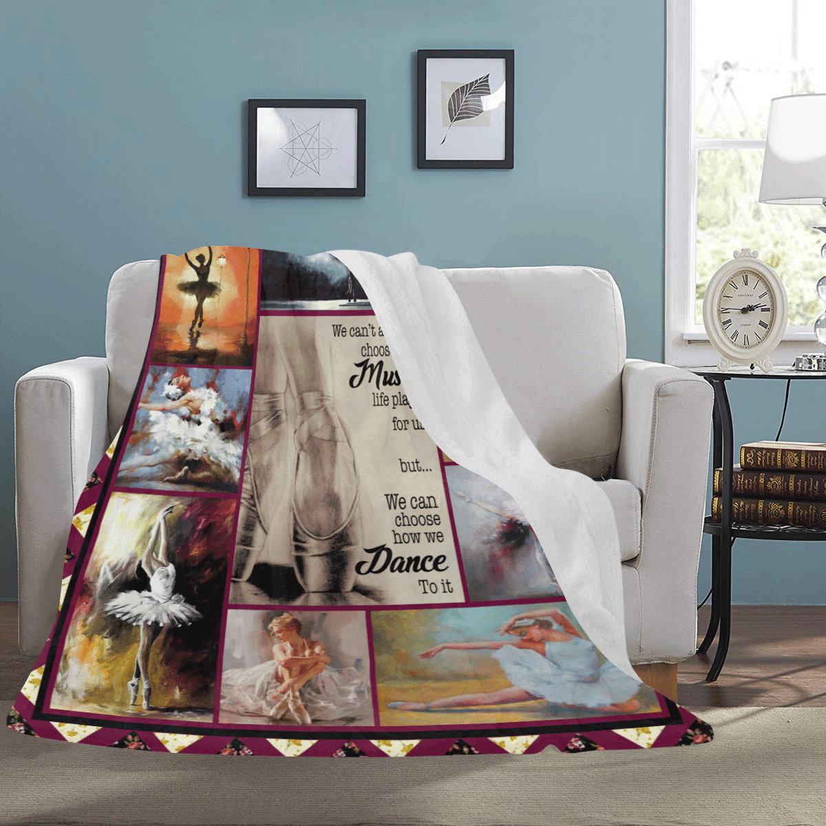We Can't Always Choose The Music Dance Dancing Dancer Ballet Fleece Blanket