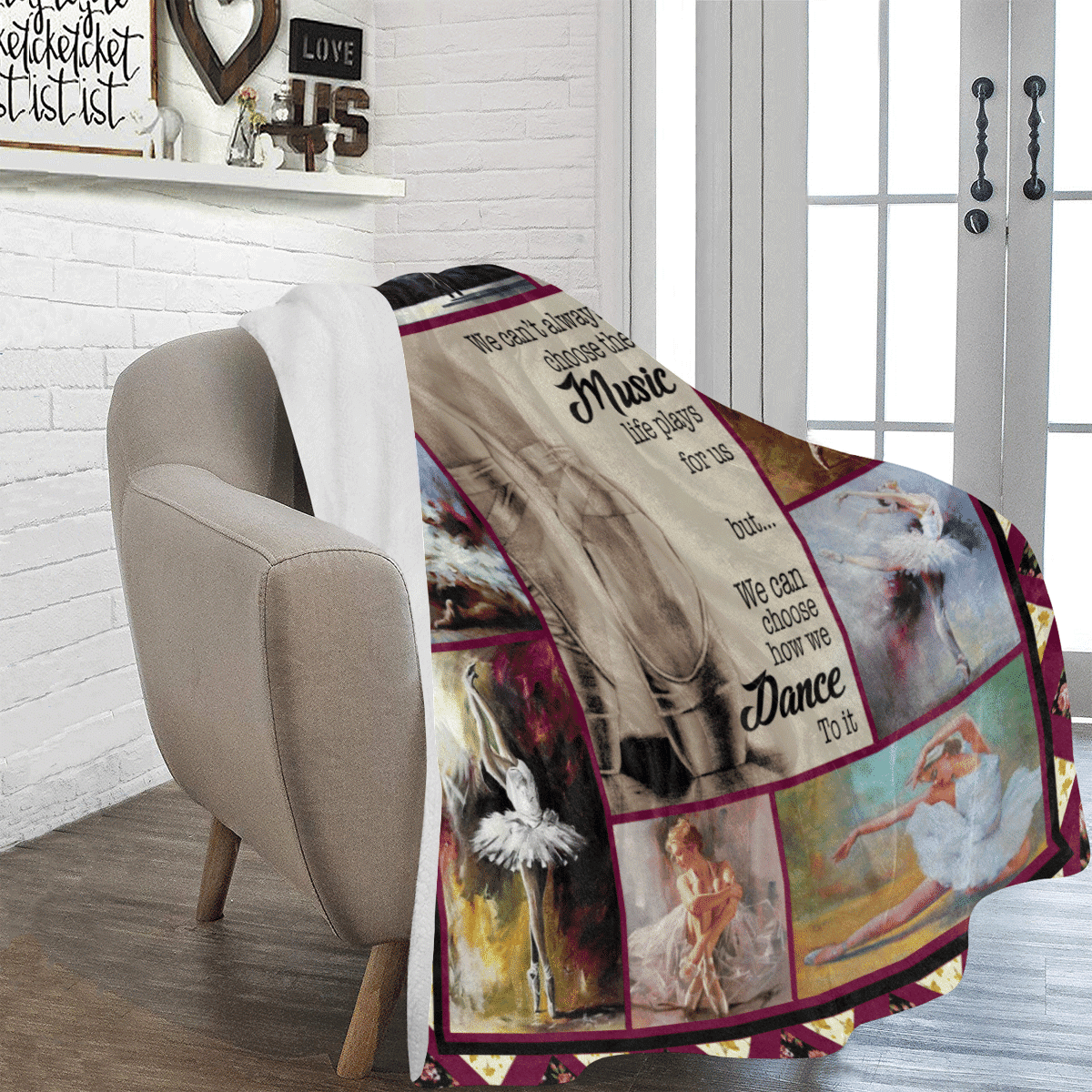 We Can't Always Choose The Music Dance Dancing Dancer Ballet Fleece Blanket