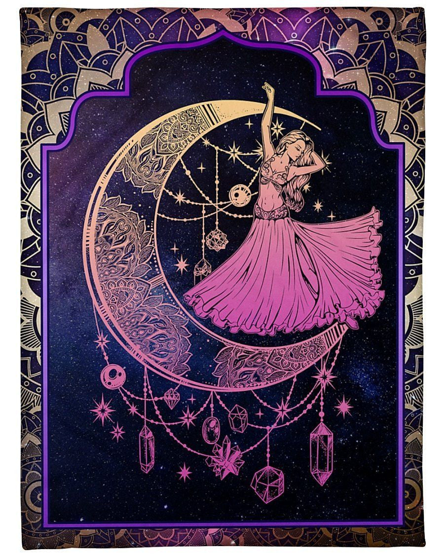 Beautiful Belly Dance Custom Design Fleece Blanket