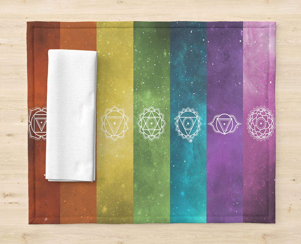 Hippie Blanket 7 Chakras Colorful Design Giving Indian