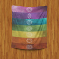 Hippie Blanket 7 Chakras Colorful Design Giving Indian