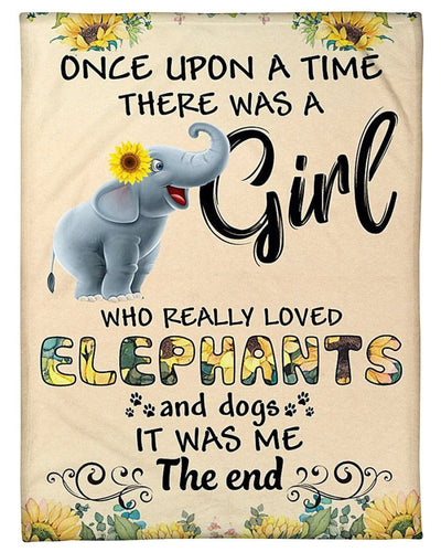 Once Upon A Time There Was A Girl It Was Me The End Message Gifts Fleece Blanket