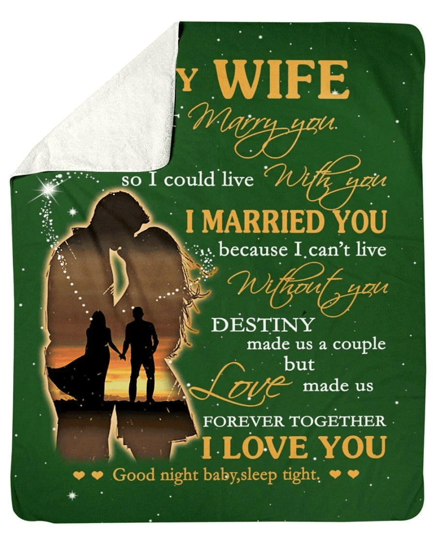 I Love You Perfect Gift From Husband To Wife Fleece Blanket