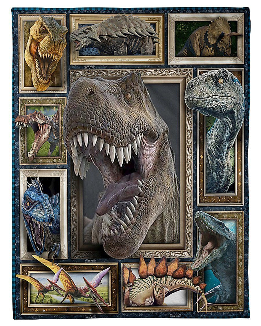 Dinosaurs Image Design Gifts For Dinosaur Lovers Fleece Blanket
