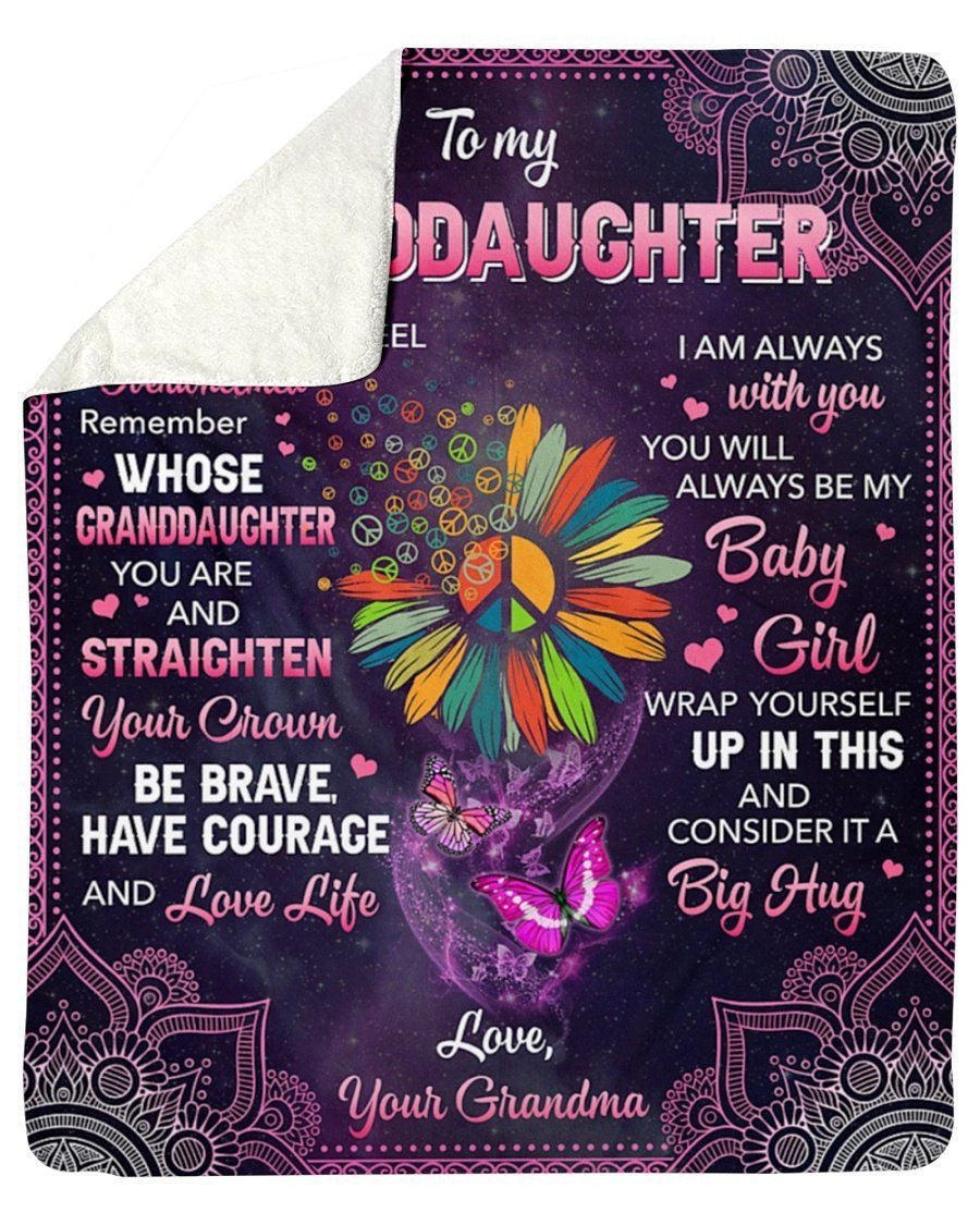 Flower Galaxy Consider A Big Hug Fleece Blanket To Granddaughter Sherpa Blanket