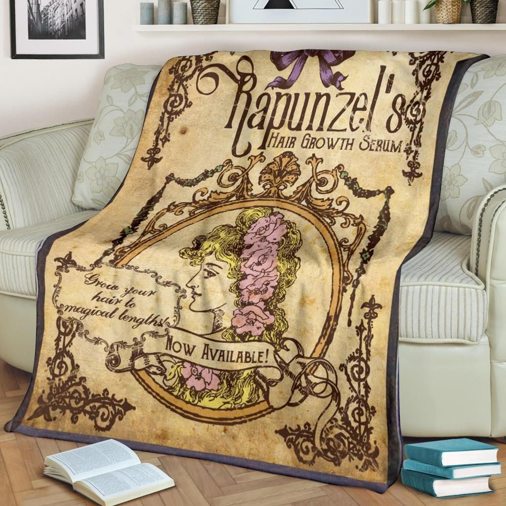 Vintage Rapunzel For Bedding Decor Fleece Blanket