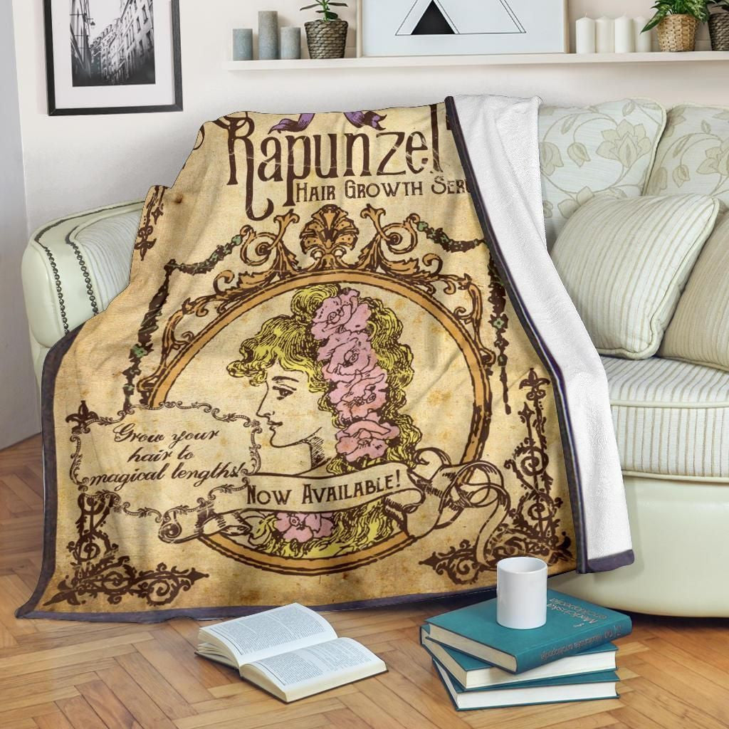 Vintage Rapunzel For Bedding Decor Fleece Blanket