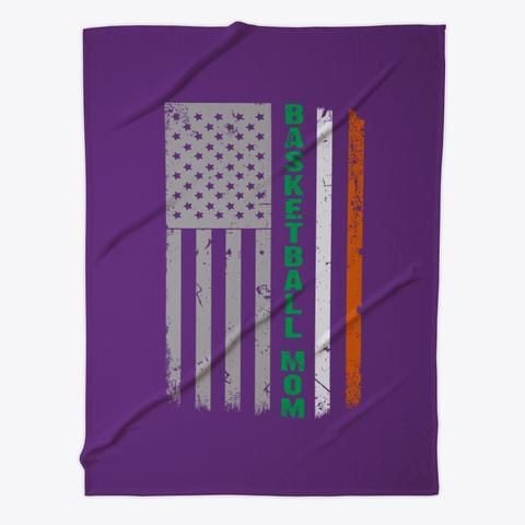 Basketball Mom Irish American Flag St. Patrick's Day Fleece Blanket