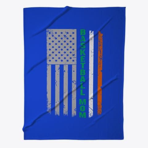 Basketball Mom Irish American Flag St. Patrick's Day Fleece Blanket