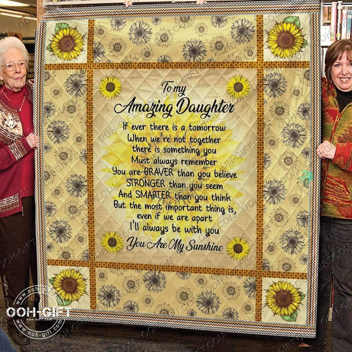 Gift For Amazing Daughter I'll Always Be With You Blanket