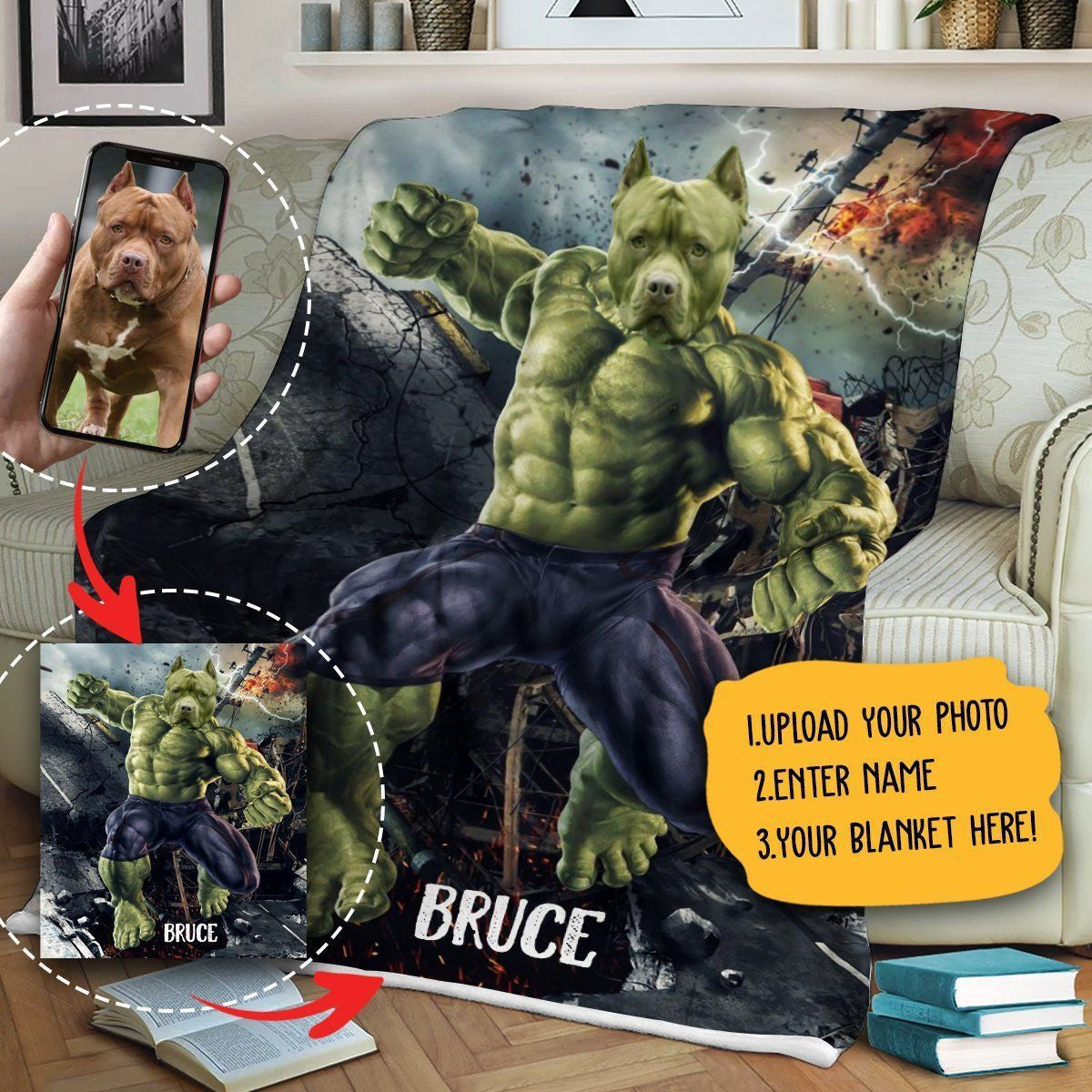 Super Dog Christmas Gift For Dog Lover Fleece Blanket
