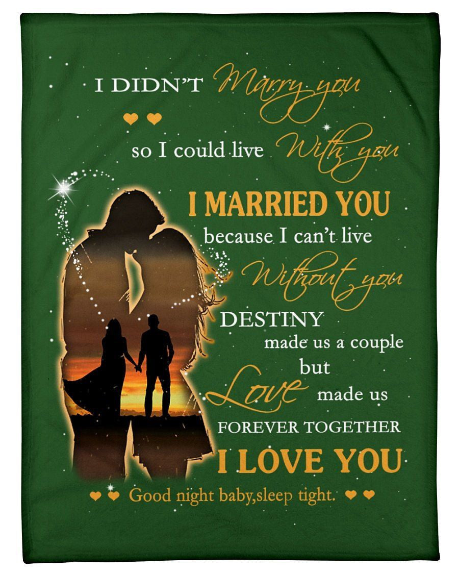 You Are My Destiny Love Made Us Forever And Together Custom Design Fleece Blanket