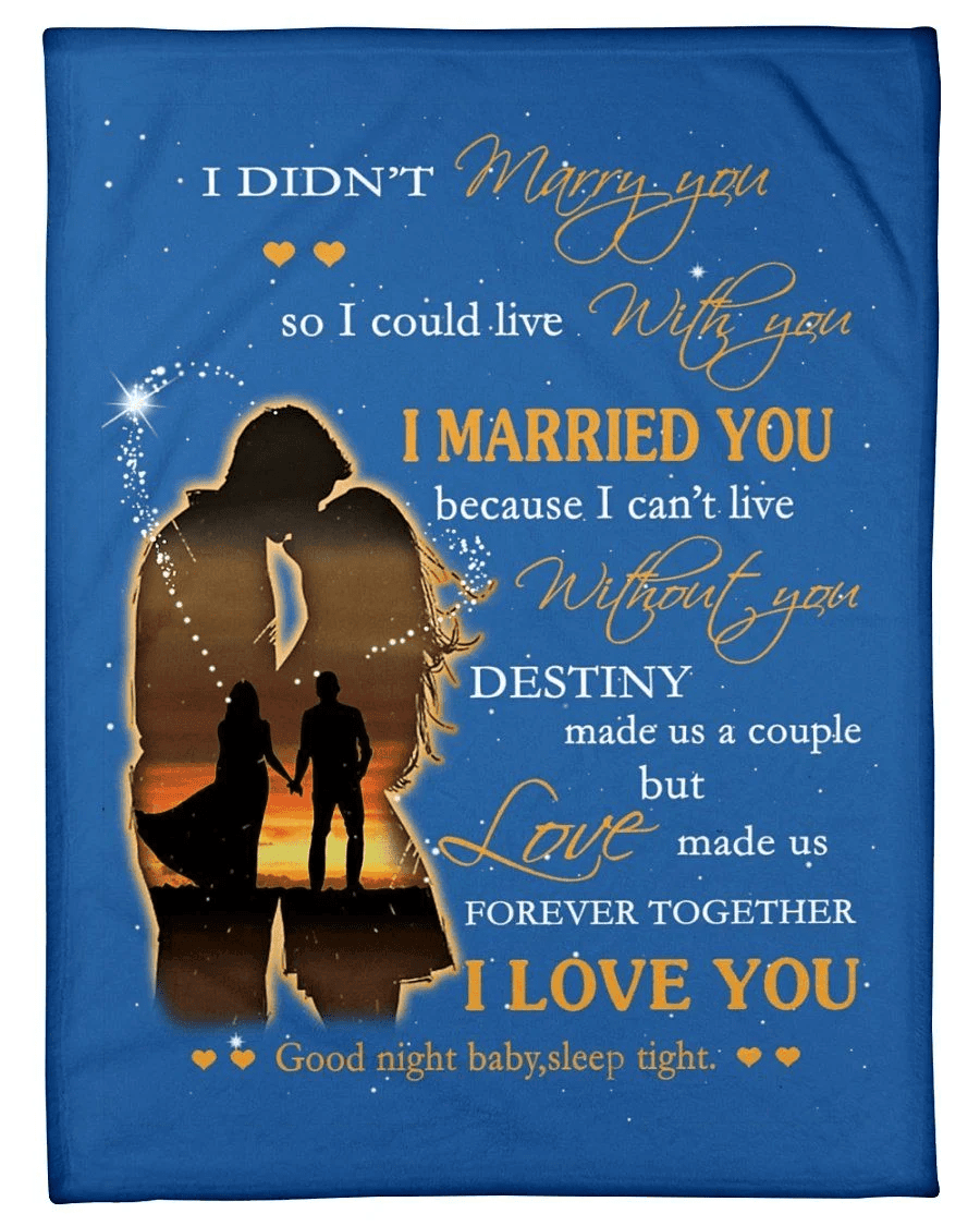 You Are My Destiny Love Made Us Forever And Together Custom Design Fleece Blanket