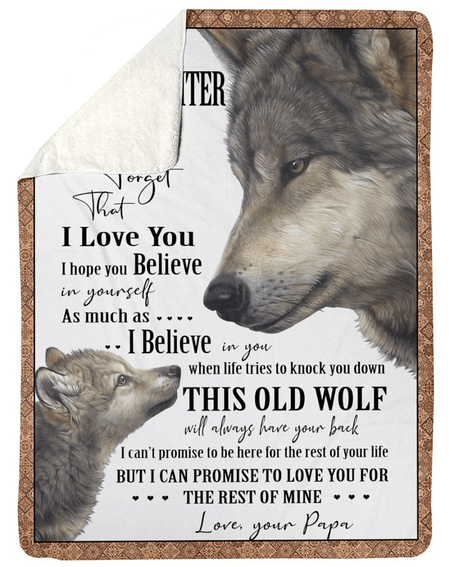 To My Granddaughter I Can Promise To Love You For The Rest Of Mine Gifts From Papa Fleece Blanket