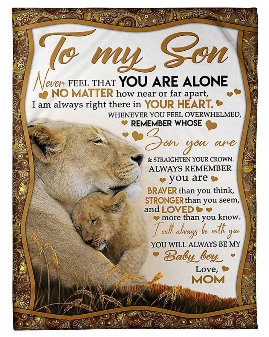 To Son Remember Whose Son You Are Fleece Blanket