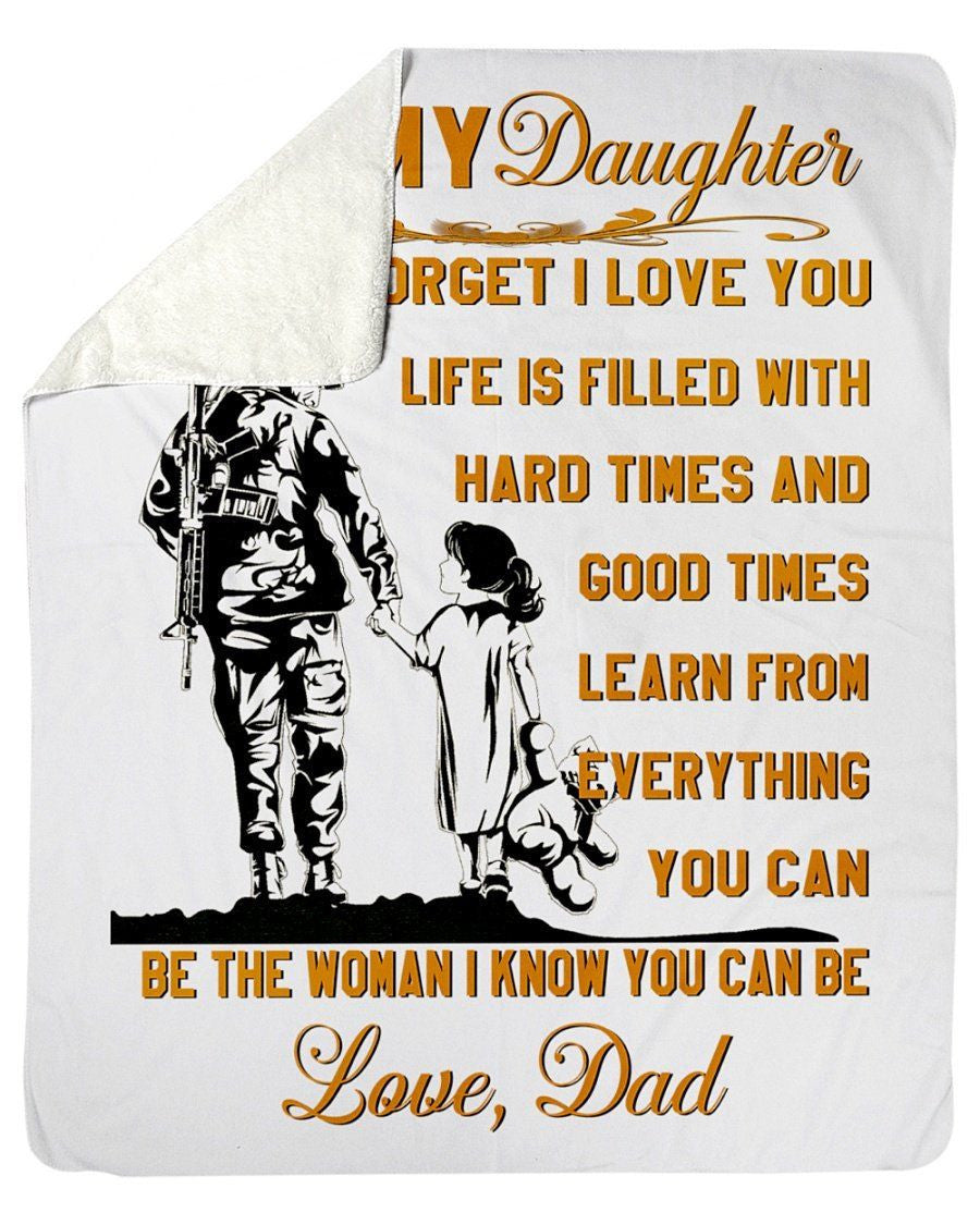 Learn From Everything You Can Be Woman I Know You Can Be For Daughter Fleece Blanket