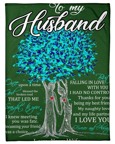 Marriage Anniversary Gift To My Husband Fleece Blanket