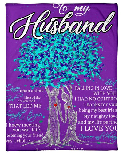 Marriage Anniversary Gift To My Husband Fleece Blanket