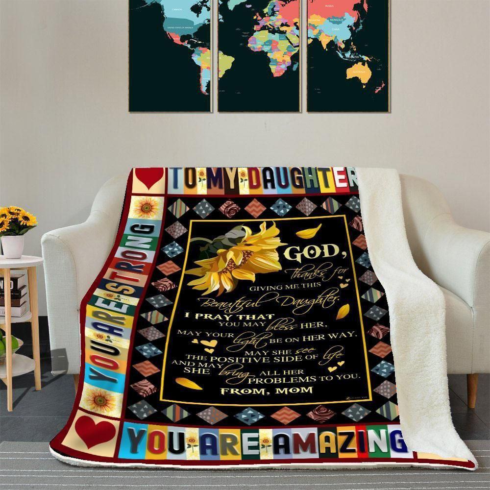 Blanket Gift For Daughter You Are Strong
