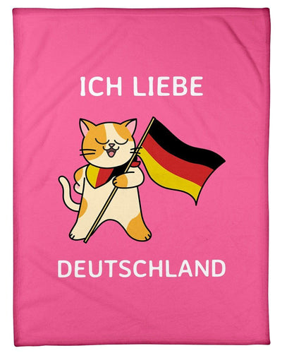 Iche Liebe Deautschland Fleece Blanket