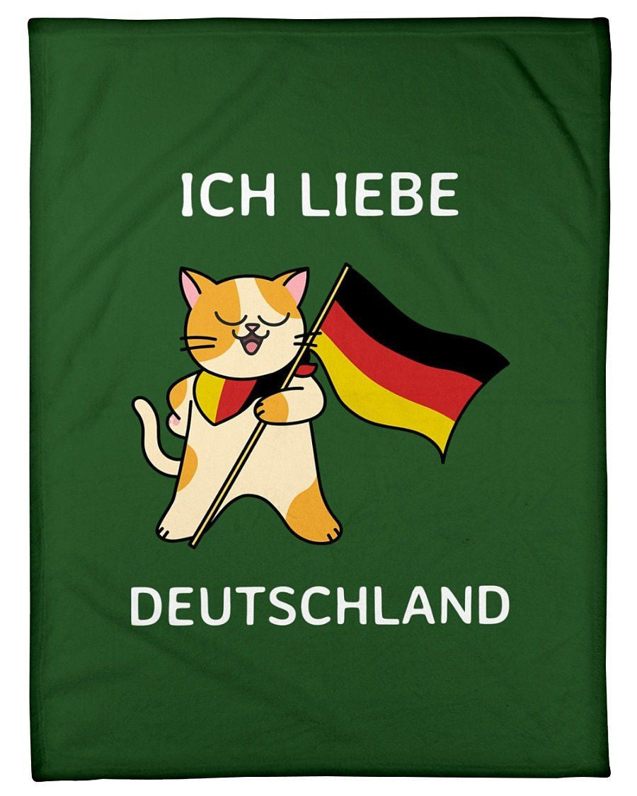 Iche Liebe Deautschland Fleece Blanket