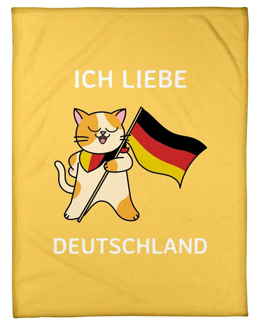 Iche Liebe Deautschland Fleece Blanket