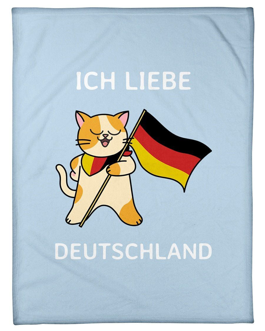 Iche Liebe Deautschland Fleece Blanket