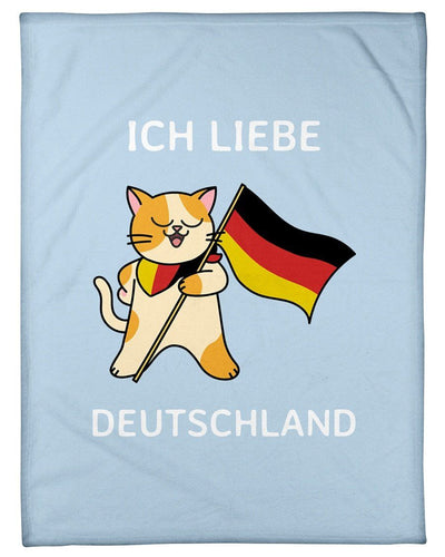Iche Liebe Deautschland Fleece Blanket