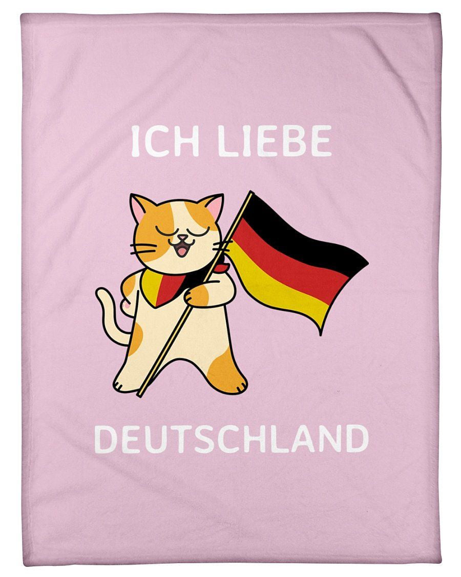Iche Liebe Deautschland Fleece Blanket