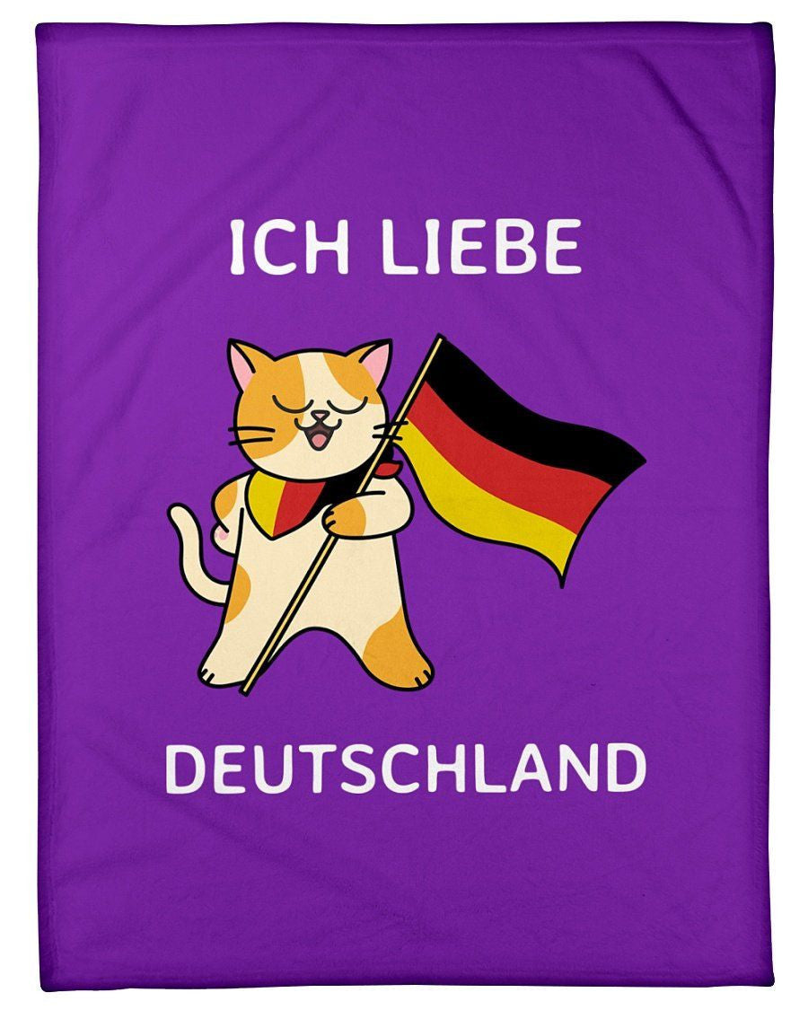 Iche Liebe Deautschland Fleece Blanket