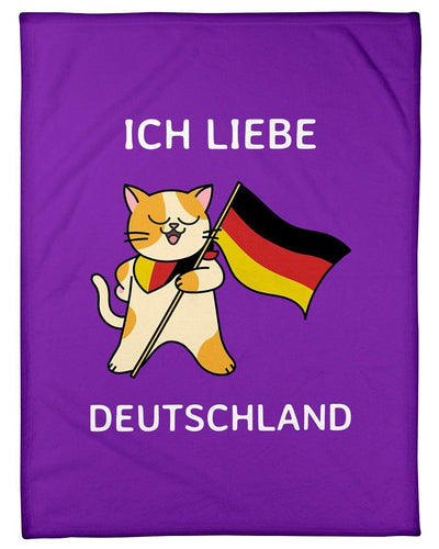 Iche Liebe Deautschland Fleece Blanket