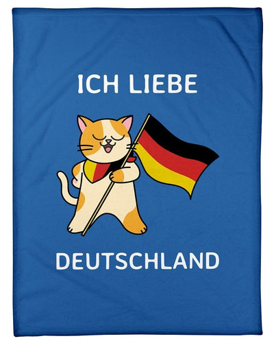 Iche Liebe Deautschland Fleece Blanket