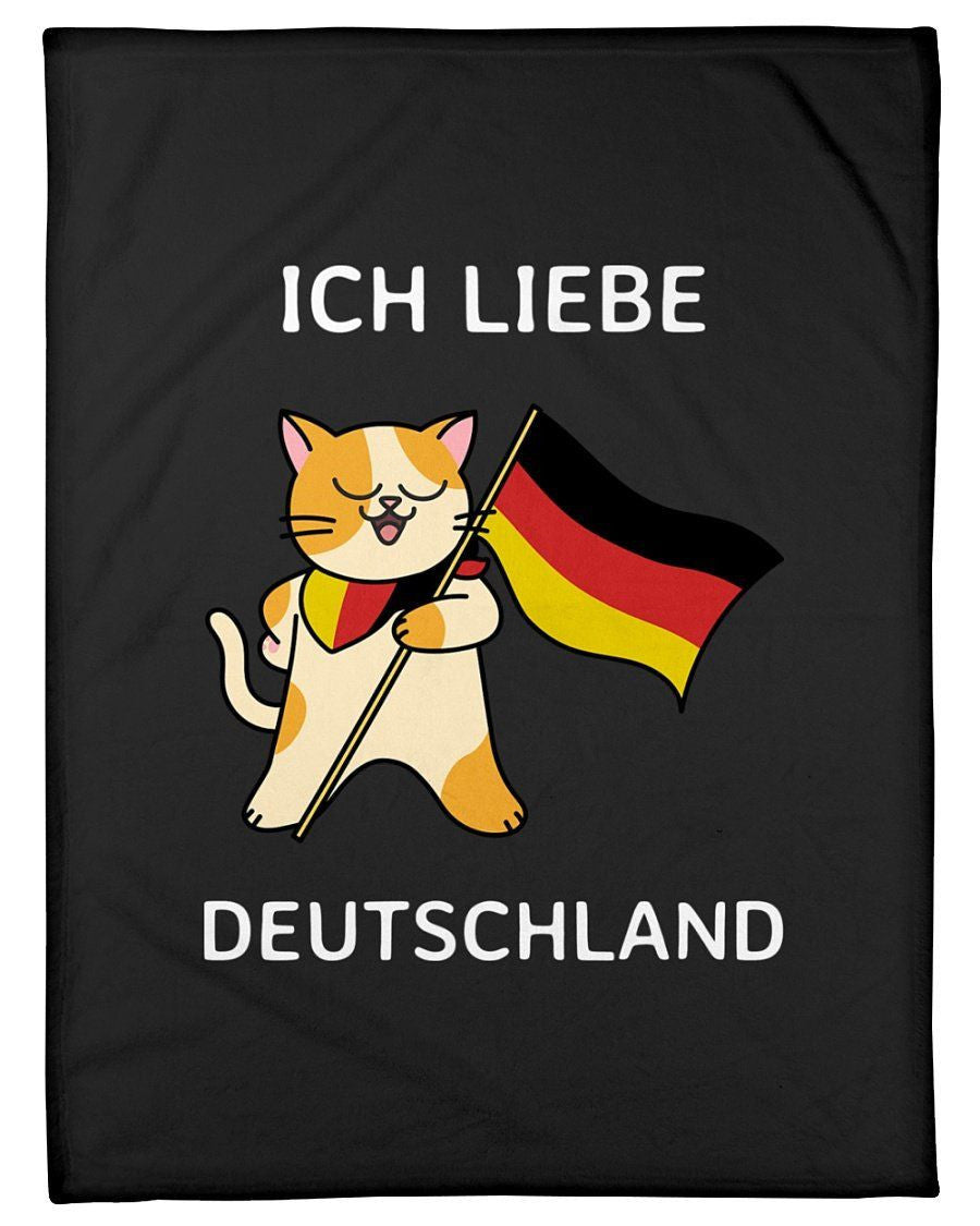 Iche Liebe Deautschland Fleece Blanket