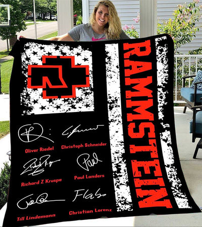 Rammstein Gift for Rammstein Lover Fleece Blanket