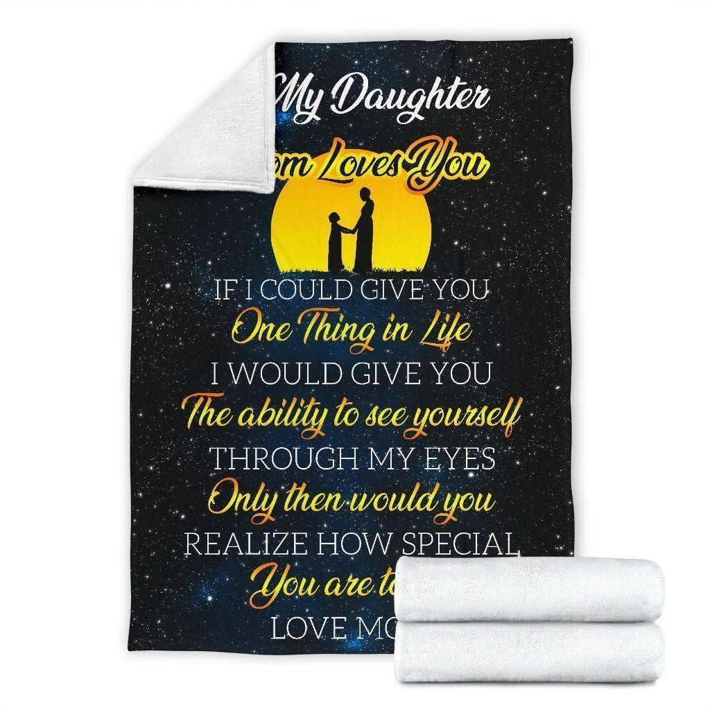 To My Daughter You Are Special To Me Fleece Blanket