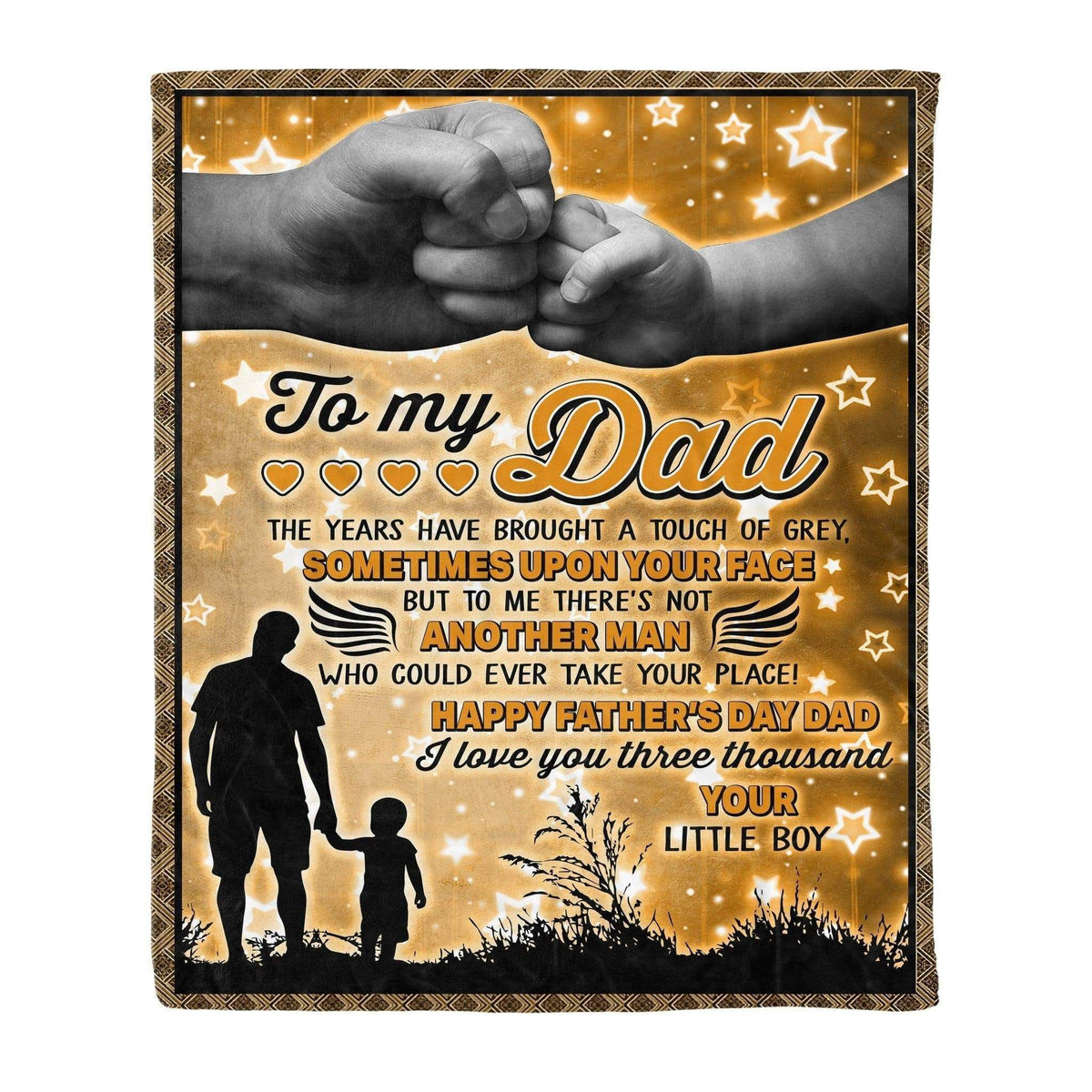 Love You 3000 Fleece Blanket Gift For Dad