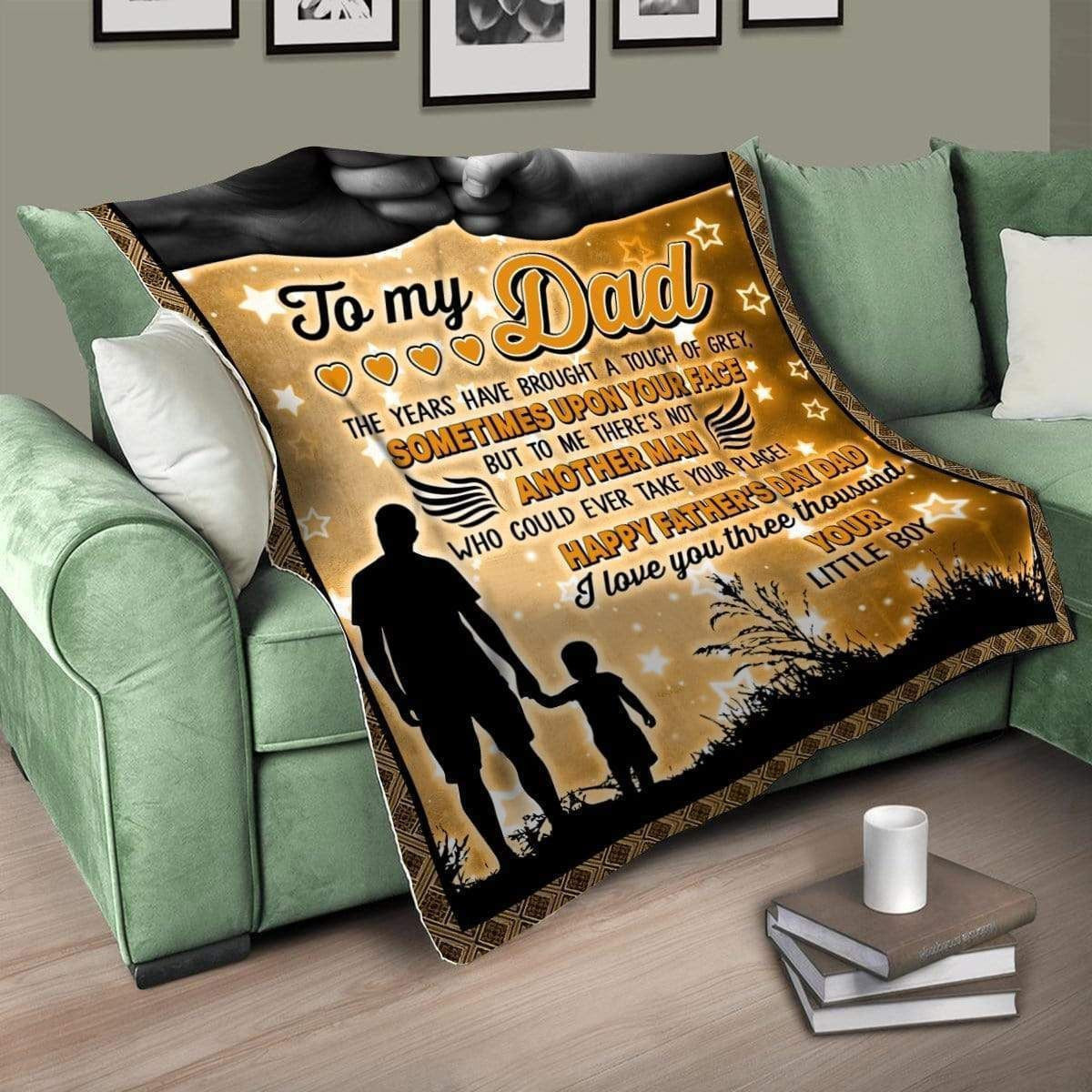 Love You 3000 Fleece Blanket Gift For Dad
